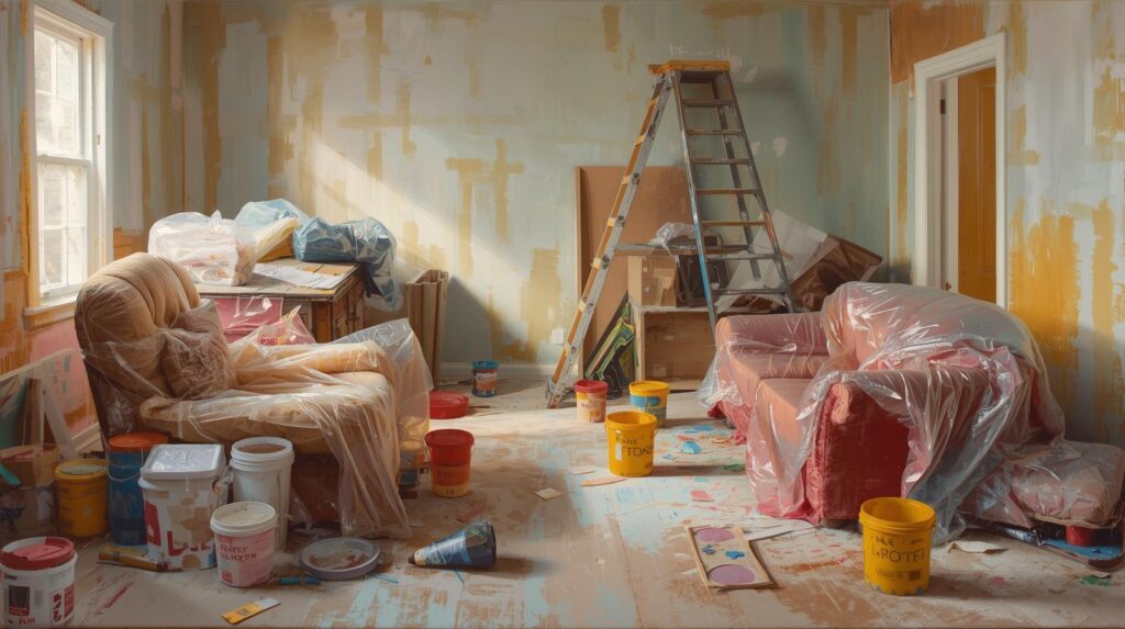 Przechowywanie mebli podczas remontu